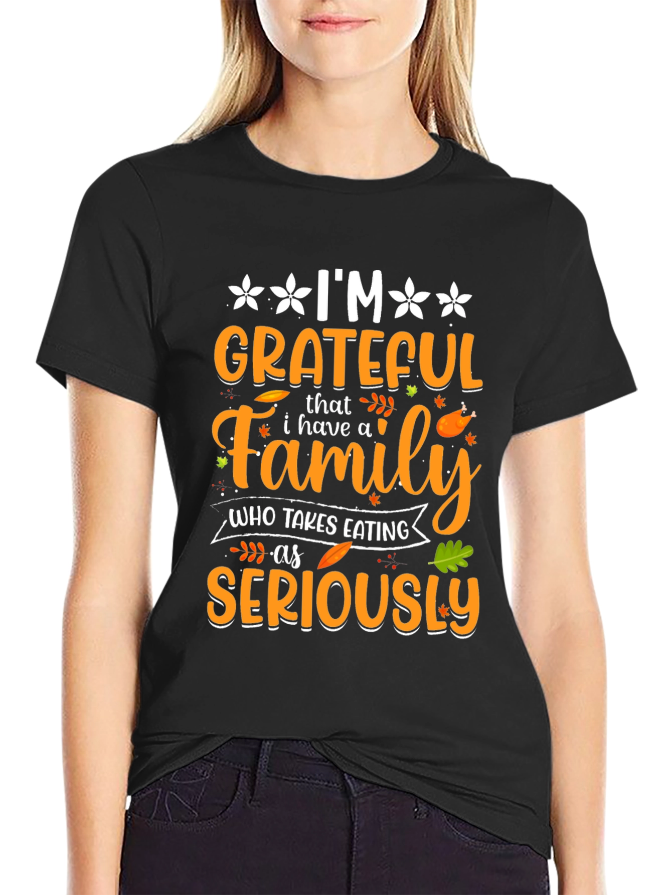 Grateful Family Thanksgiving T-Shirt