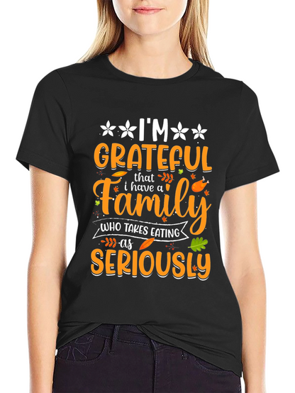 Grateful Family Thanksgiving T-Shirt
