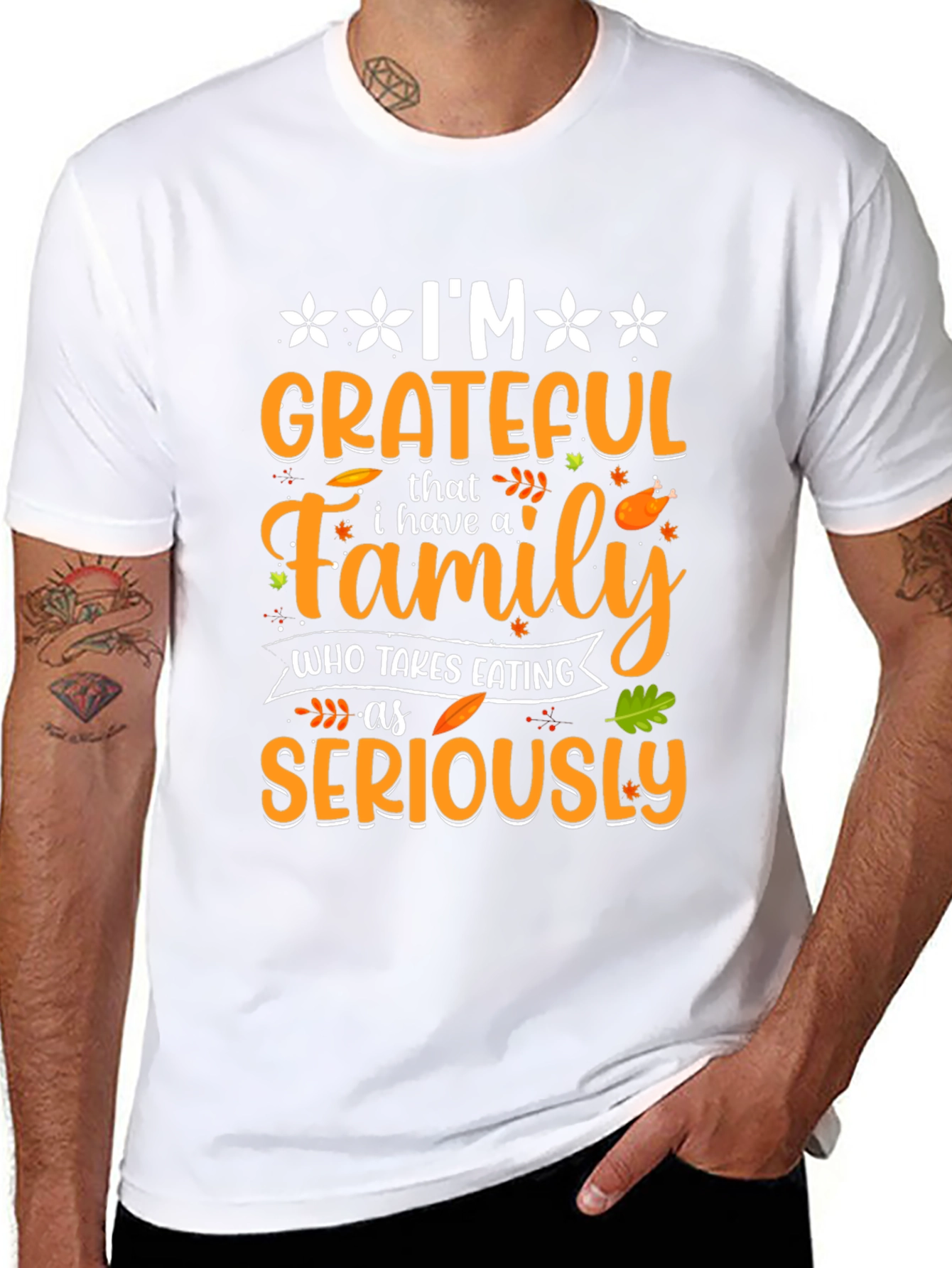 Grateful Family Thanksgiving T-Shirt