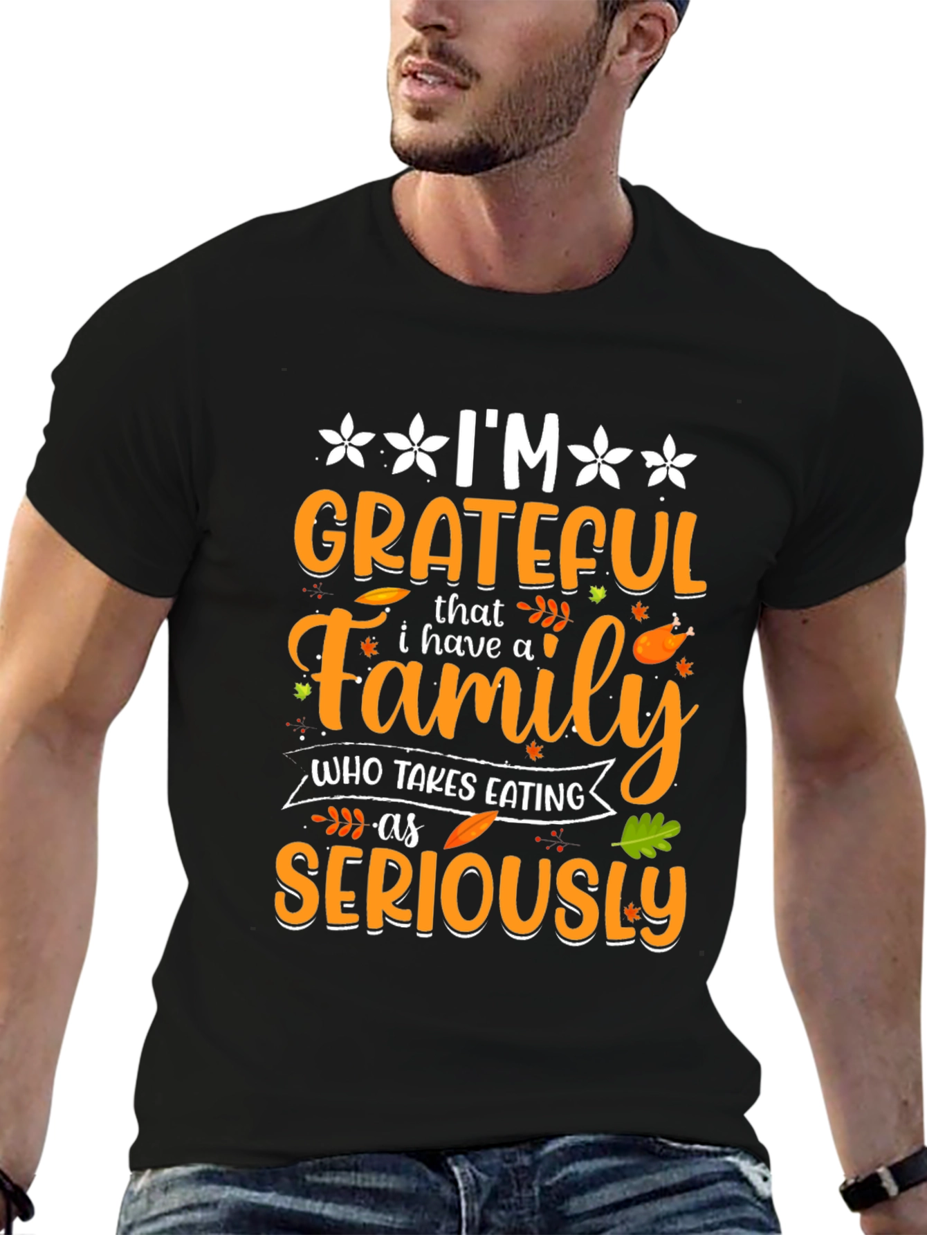 Grateful Family Thanksgiving T-Shirt