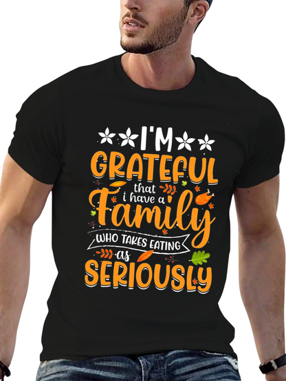 Grateful Family Thanksgiving T-Shirt
