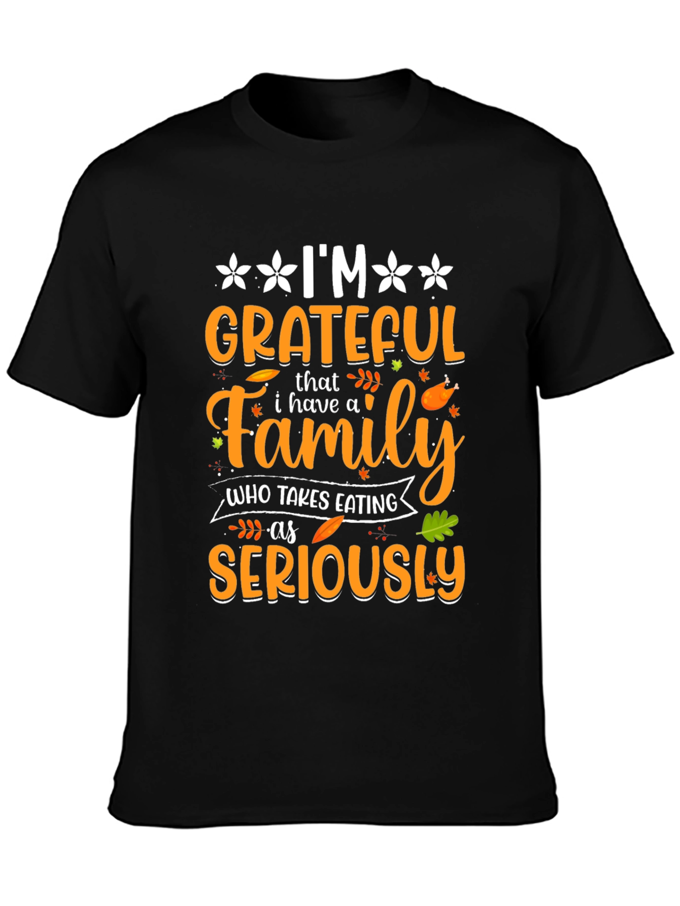Grateful Family Thanksgiving T-Shirt