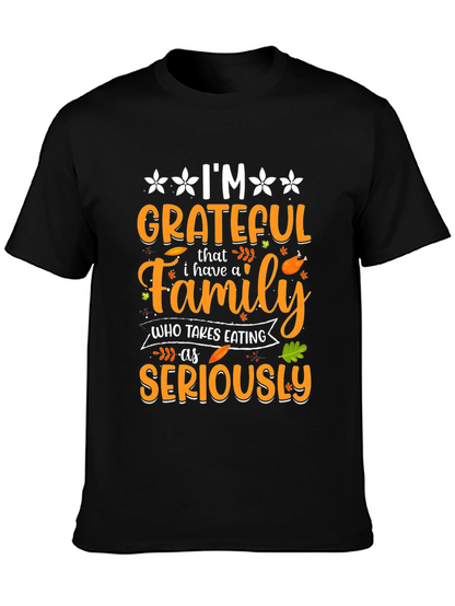 Grateful Family Thanksgiving T-Shirt