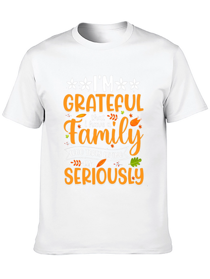 Grateful Family Thanksgiving T-Shirt
