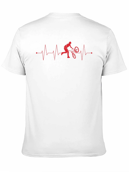 Mountain Bike Heartbeat Graphic Tee