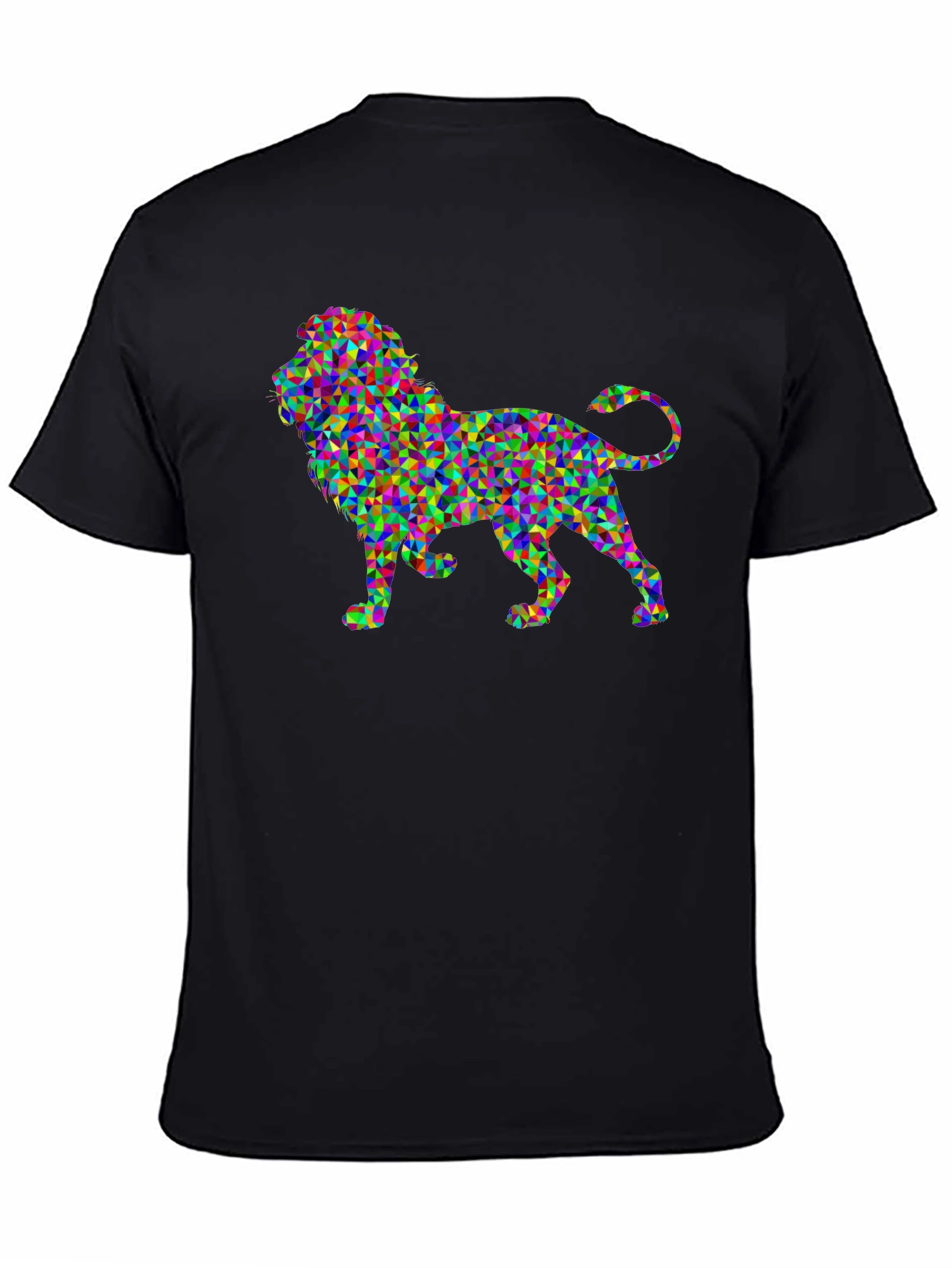 Geometric Lion Graphic T-Shirt