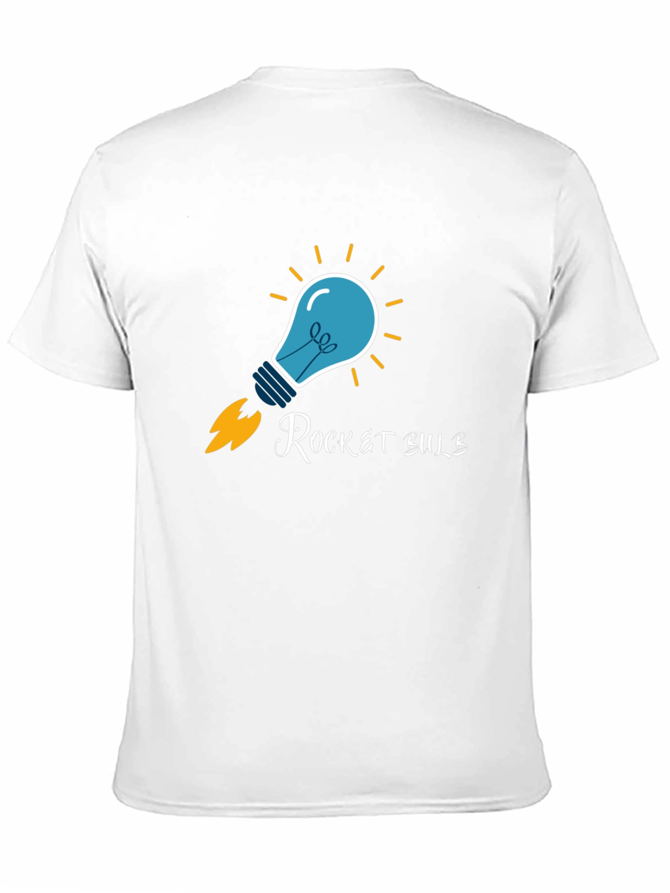 Rocket Bulb Graphic T-Shirt - Creative Design