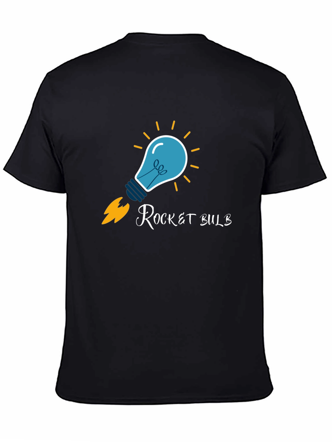 Rocket Bulb Graphic T-Shirt - Creative Design