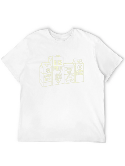 Vegan Milk Carton Graphic Tee - Black