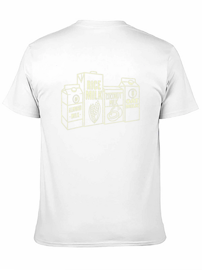 Vegan Milk Carton Graphic Tee - Black