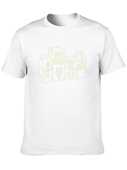 Vegan Milk Carton Graphic Tee - Black