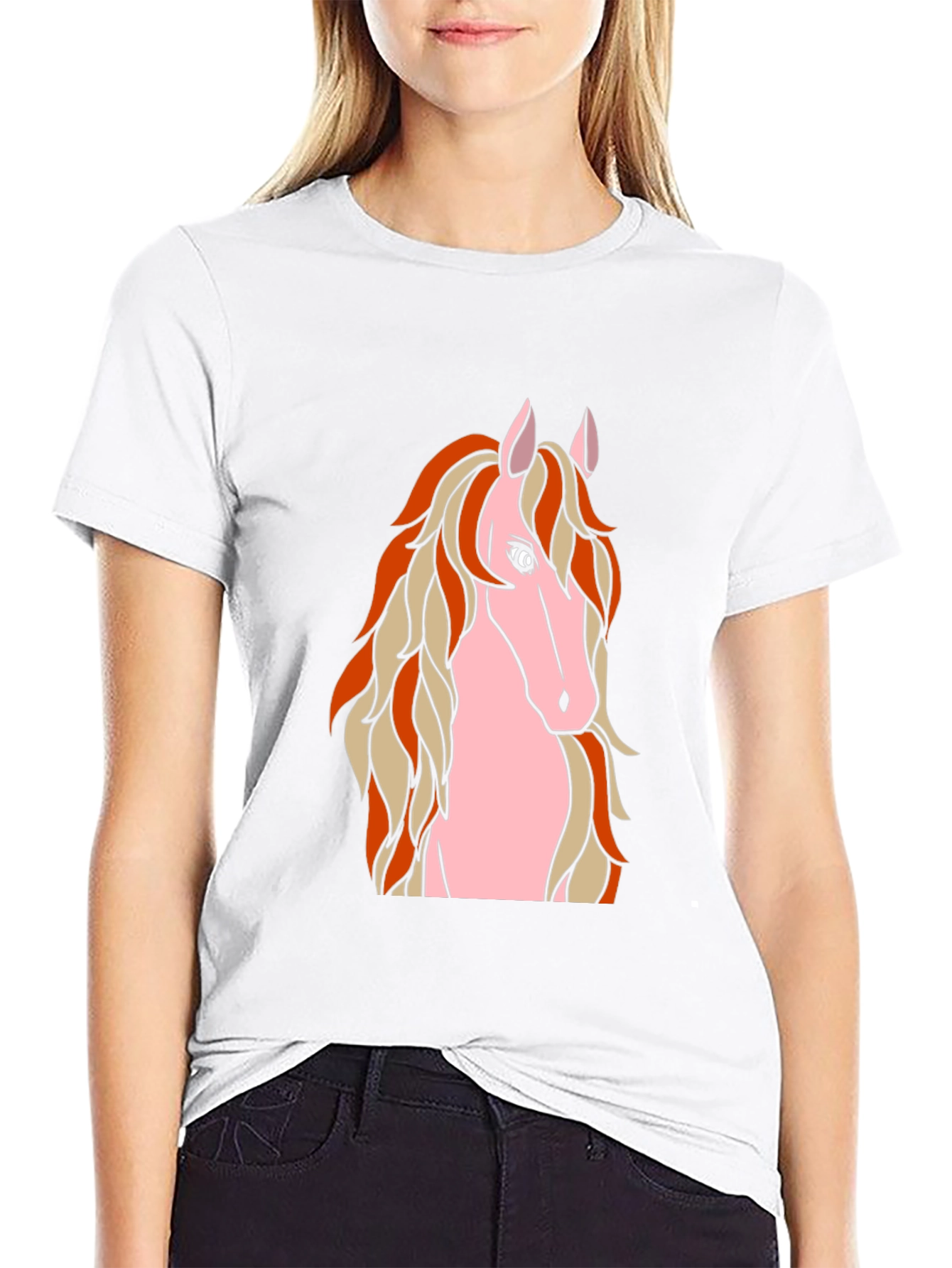 Horse Graphic Black T-Shirt