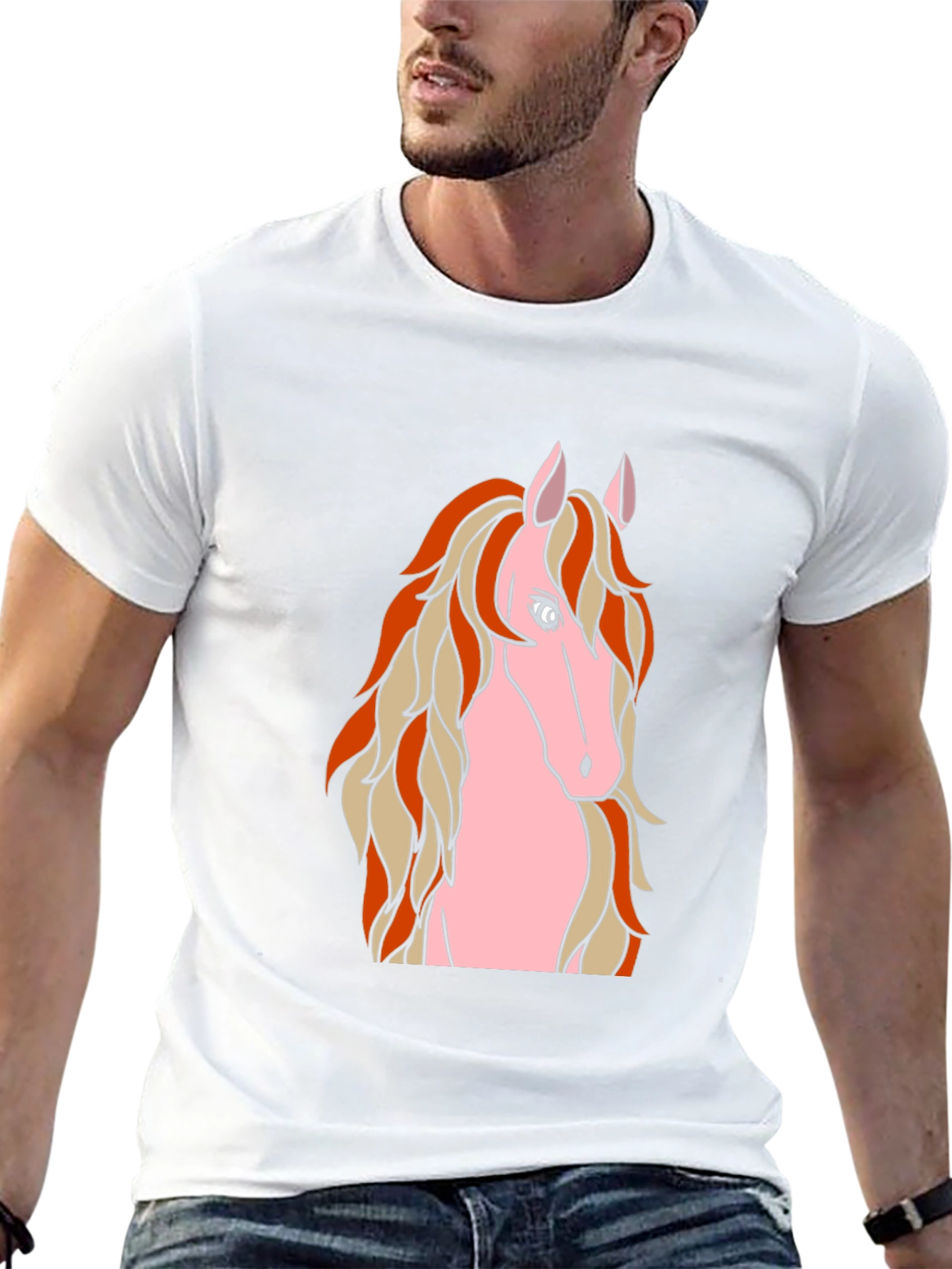 Horse Graphic Black T-Shirt