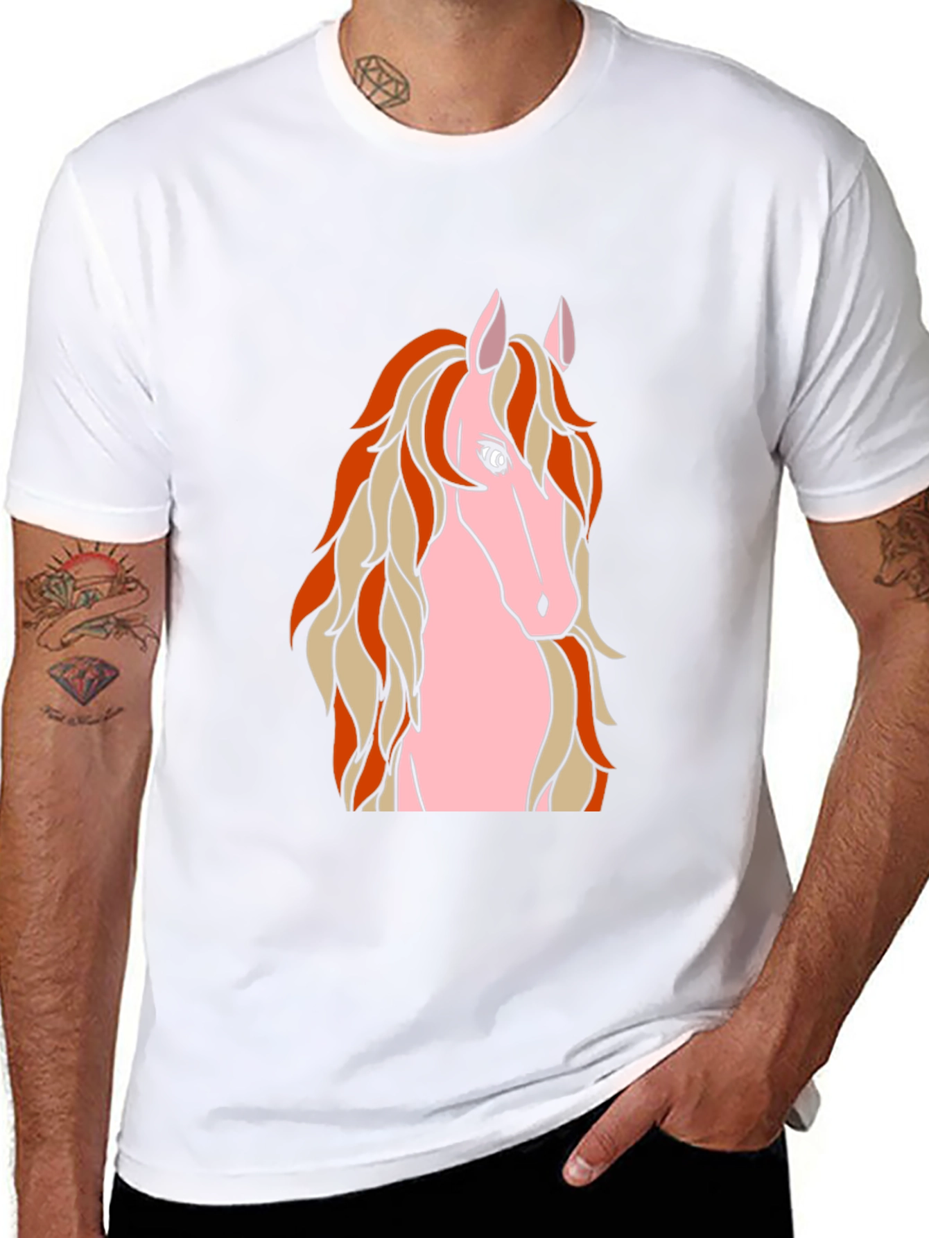 Horse Graphic Black T-Shirt