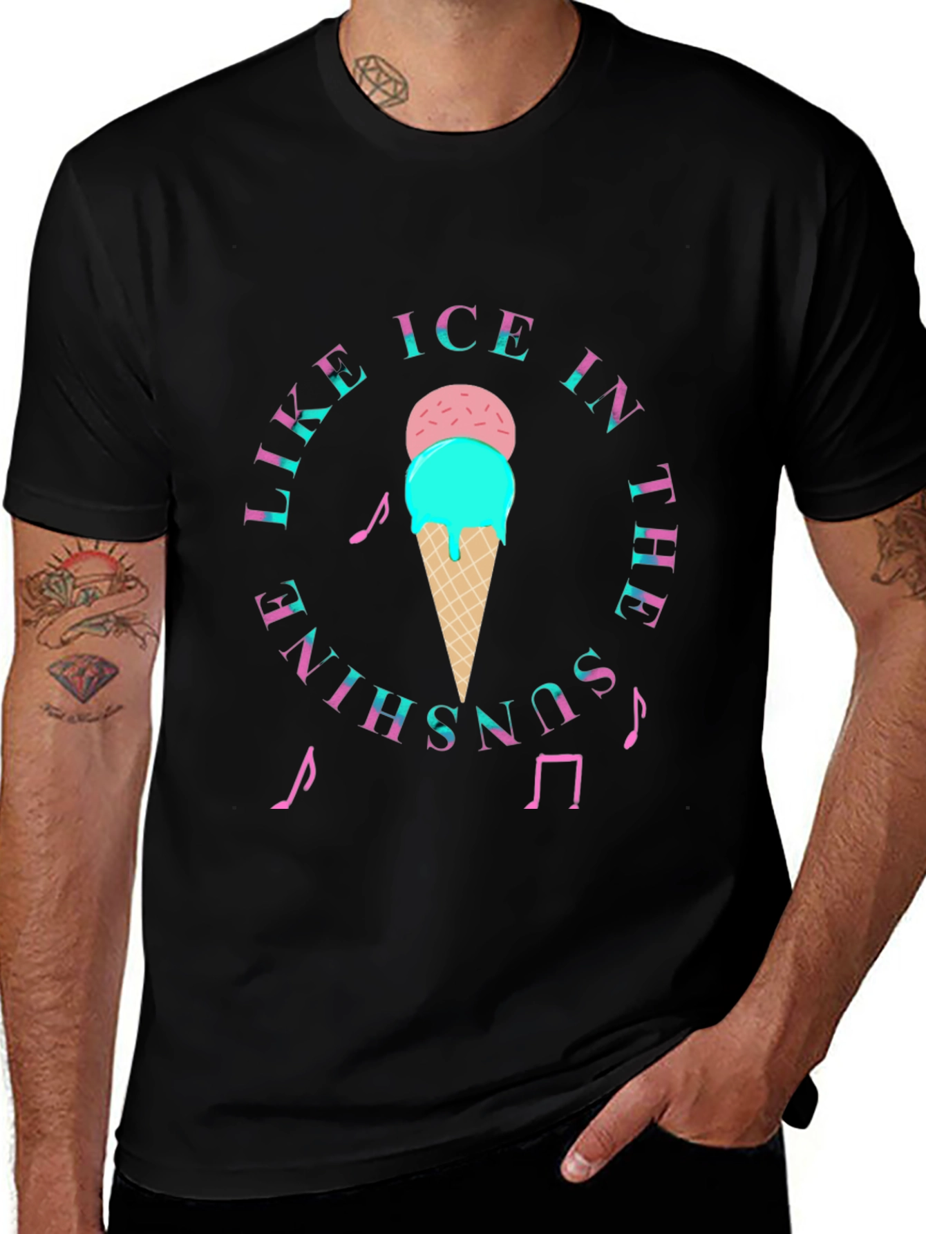 Like Ice In The Sunshine Black T-Shirt