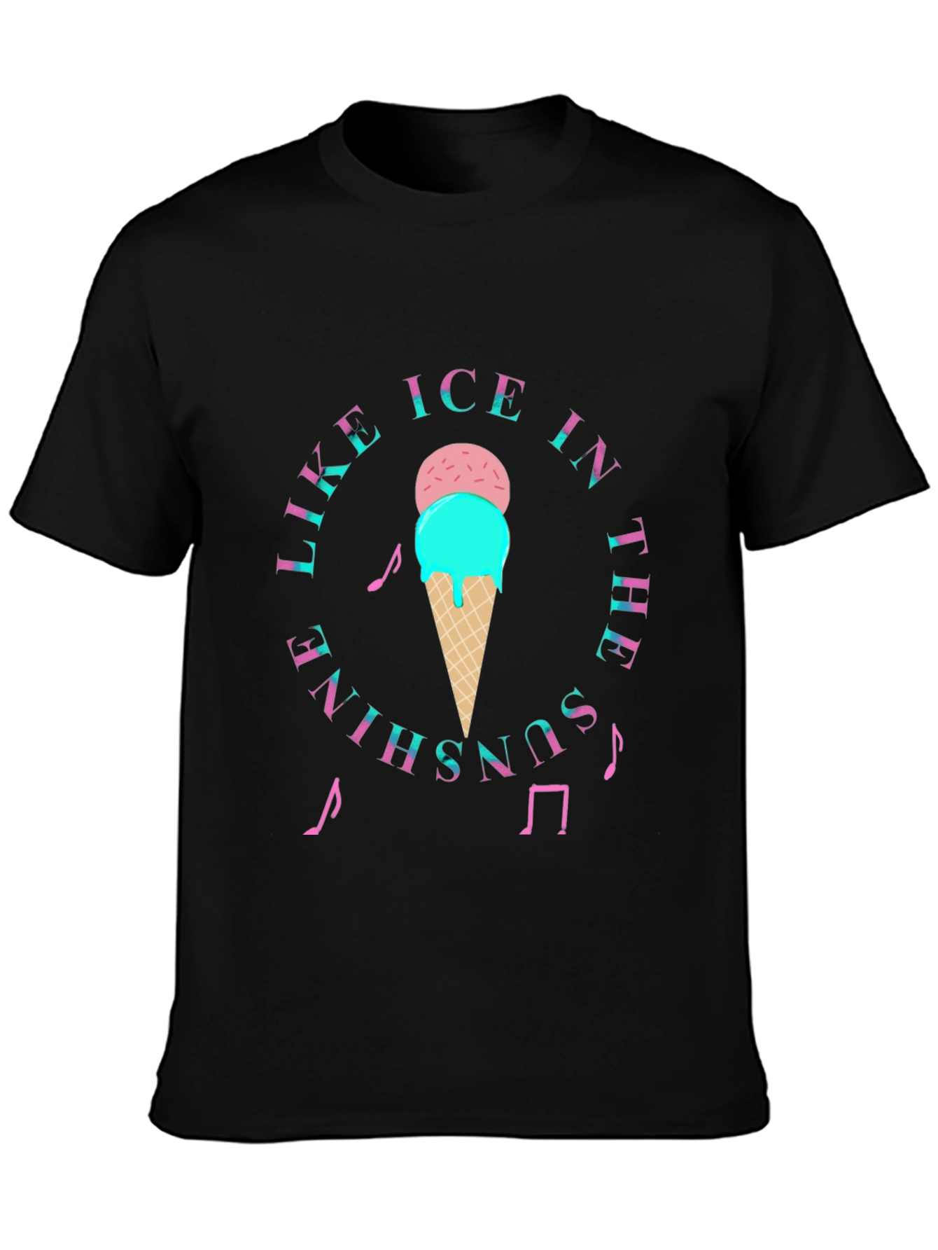 Like Ice In The Sunshine Black T-Shirt