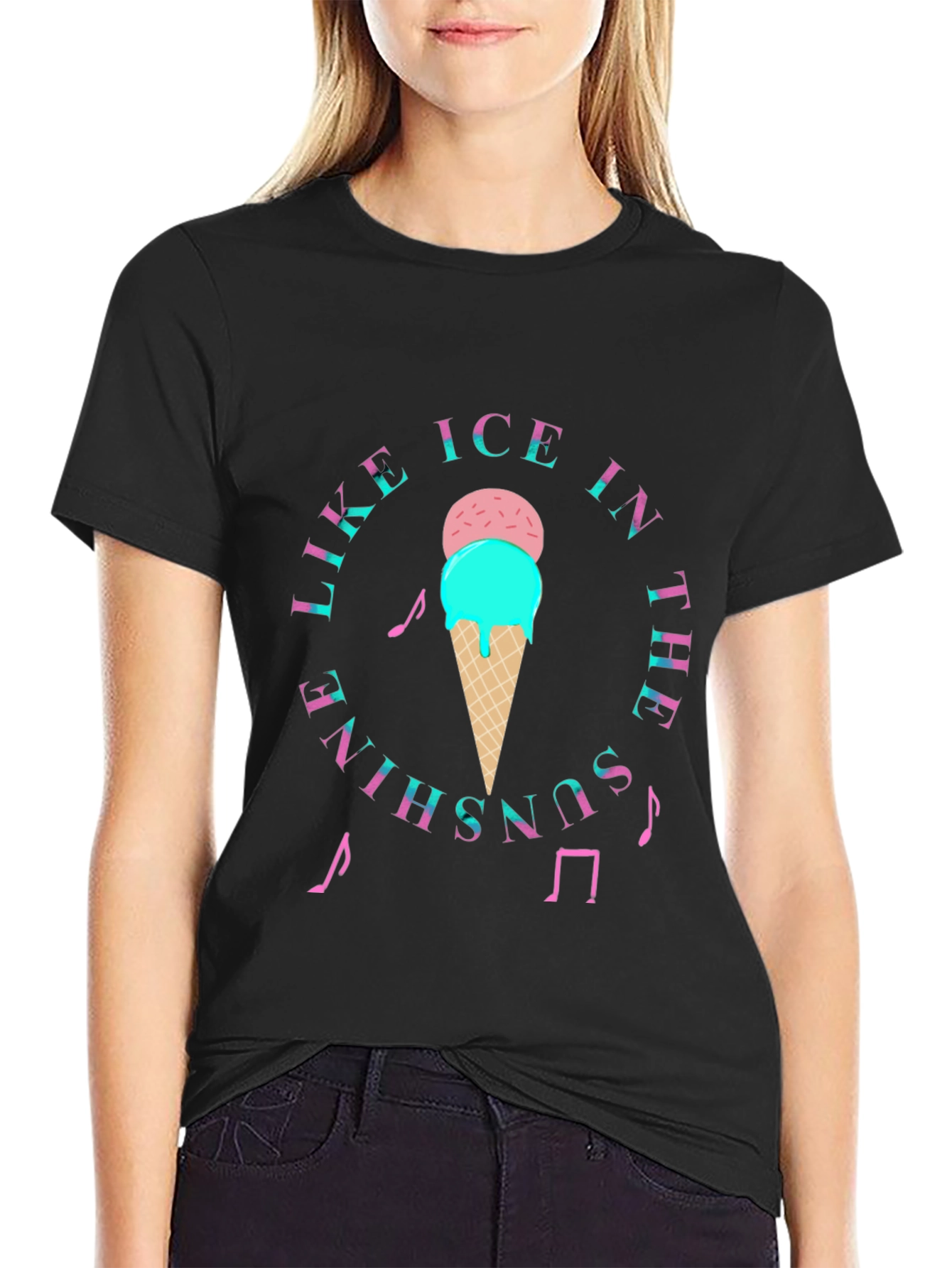 Like Ice In The Sunshine Black T-Shirt