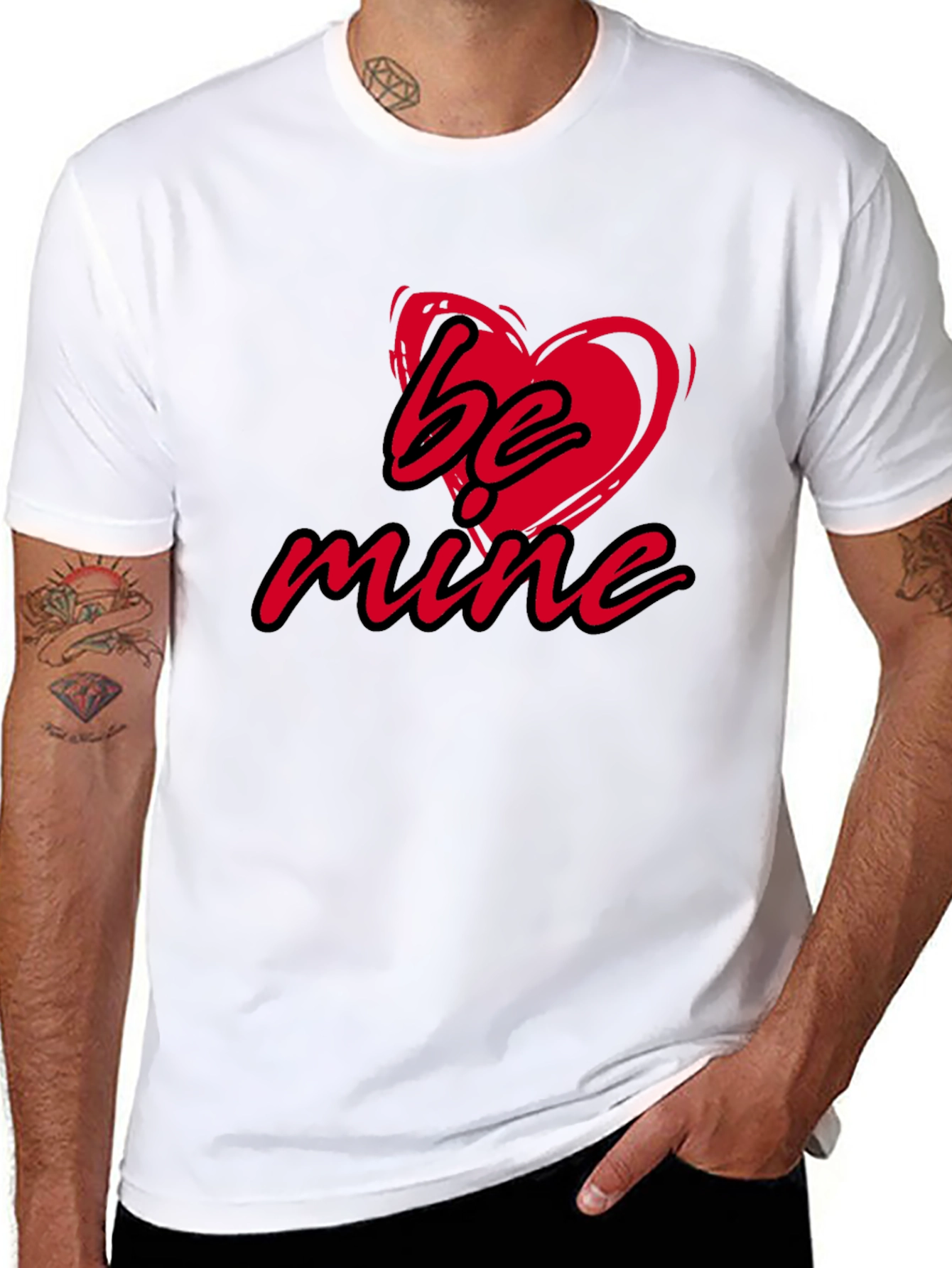 Be Mine Valentines Day Tee - Romantic Heart T-Shirt