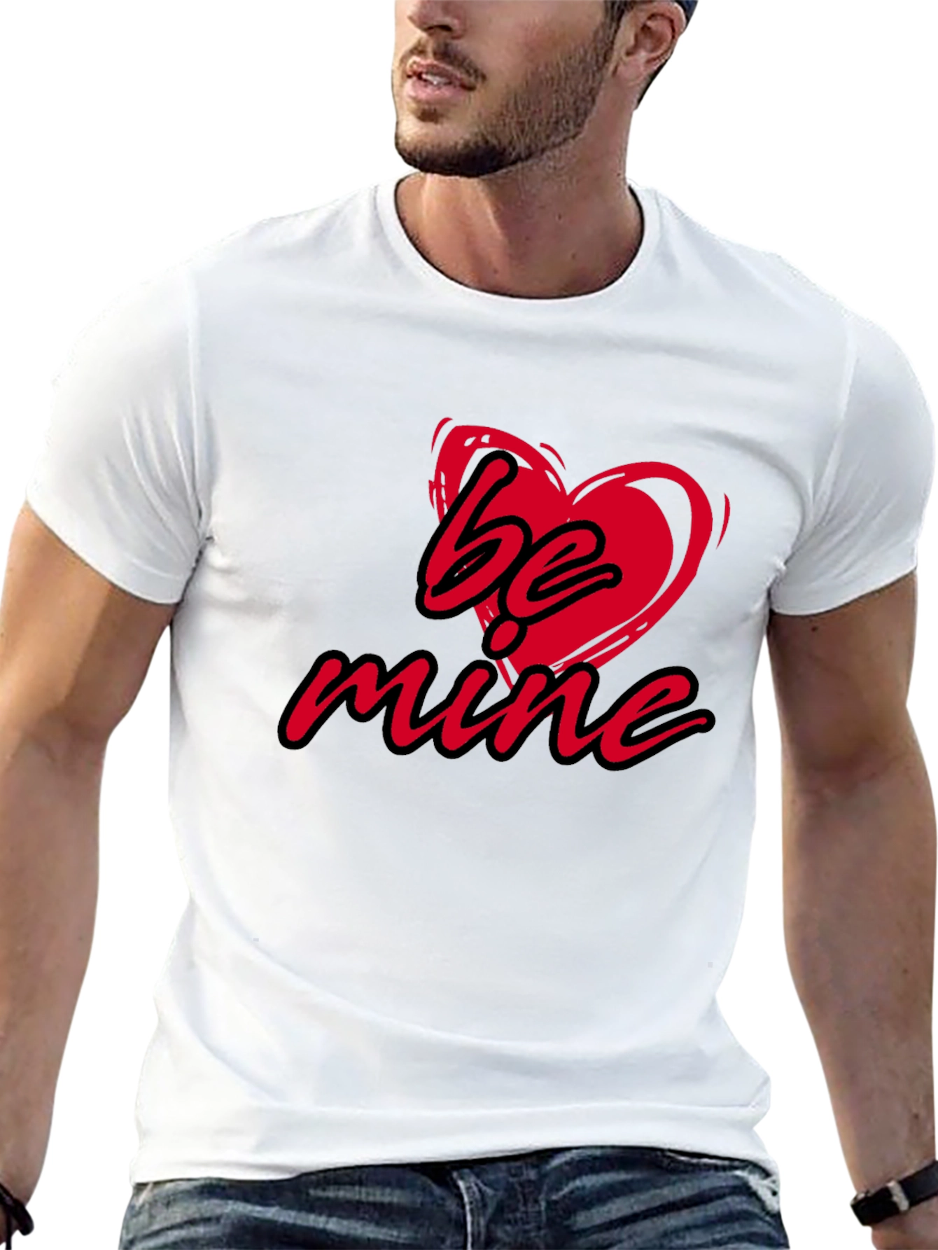 Be Mine Valentines Day Tee - Romantic Heart T-Shirt