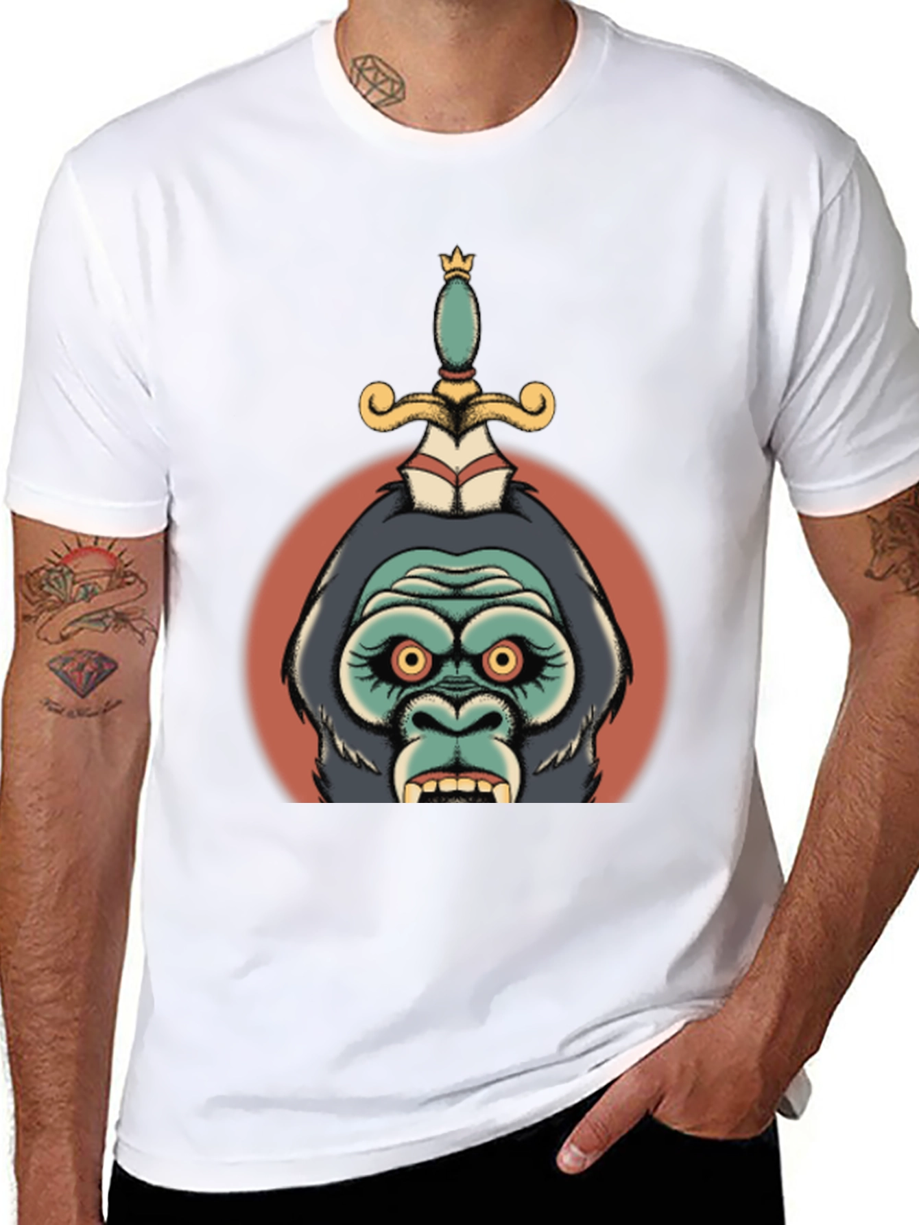 King Kong Dagger Graphic Tee - Black