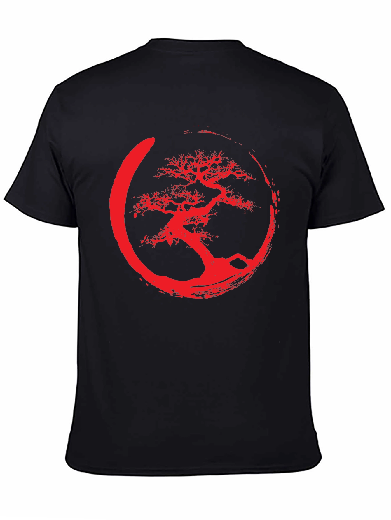 Enso Bonsai Tree Graphic Tee - Black