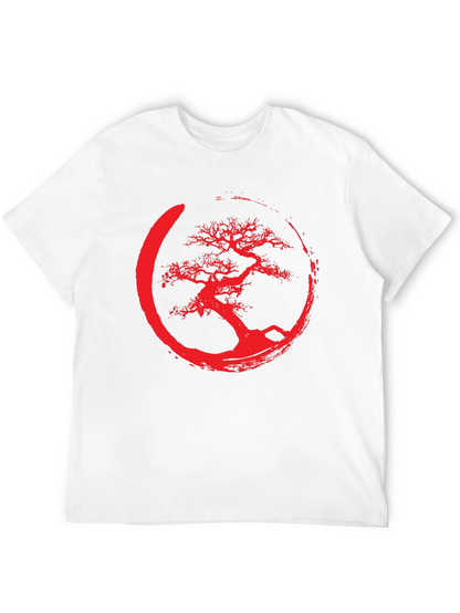 Enso Bonsai Tree Graphic Tee - Black