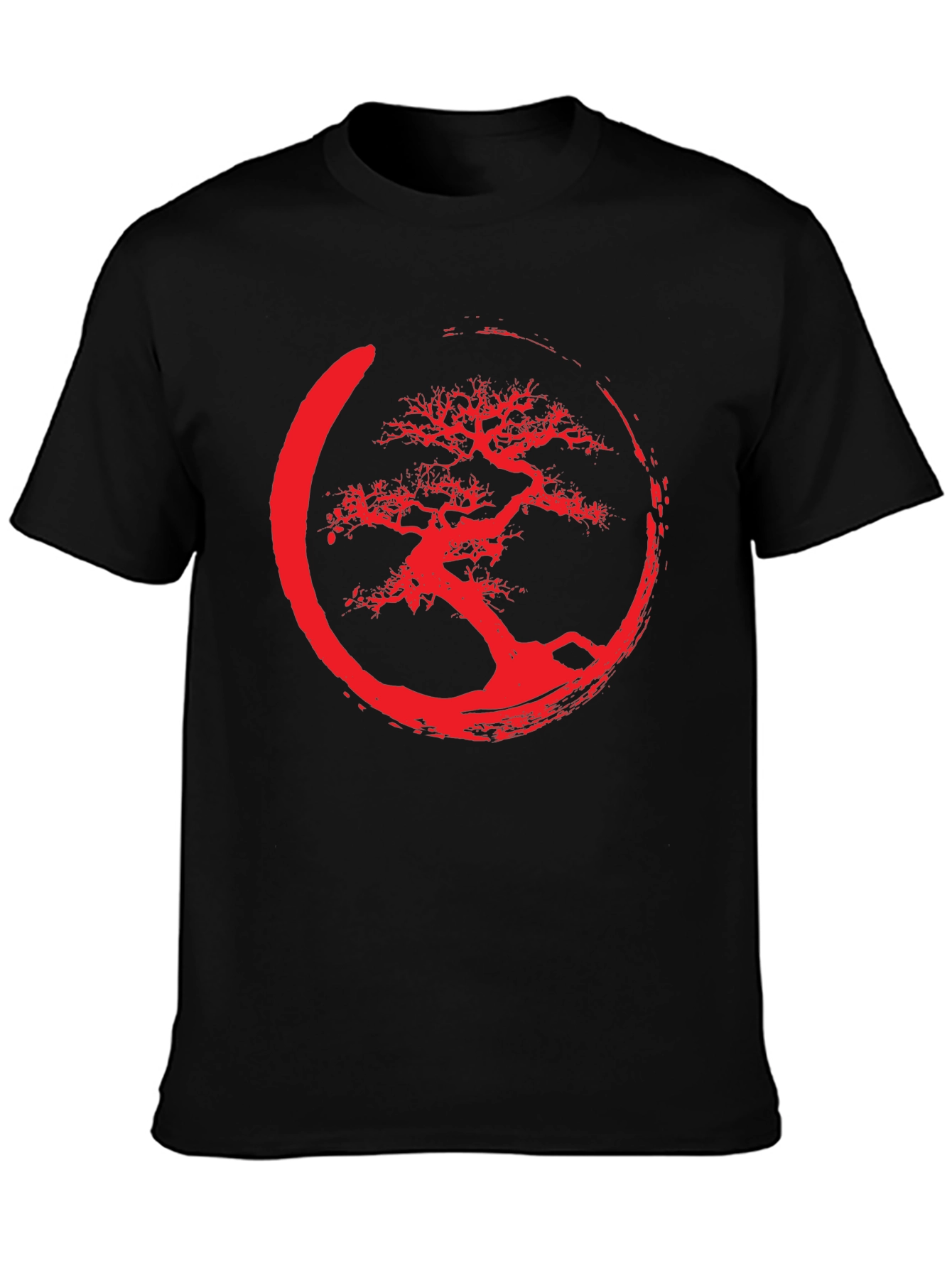 Enso Bonsai Tree Graphic Tee - Black