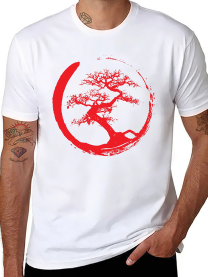 Enso Bonsai Tree Graphic Tee - Black