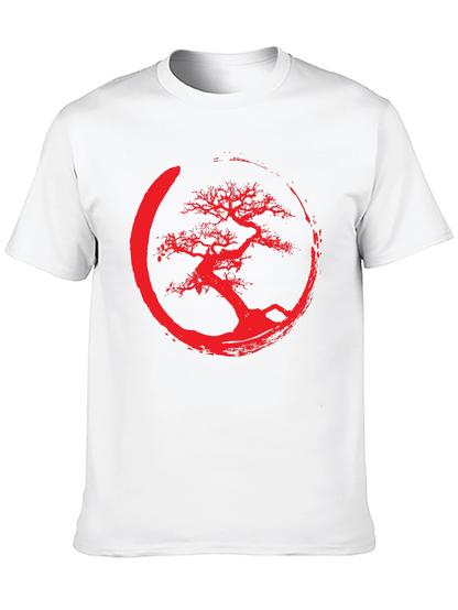 Enso Bonsai Tree Graphic Tee - Black