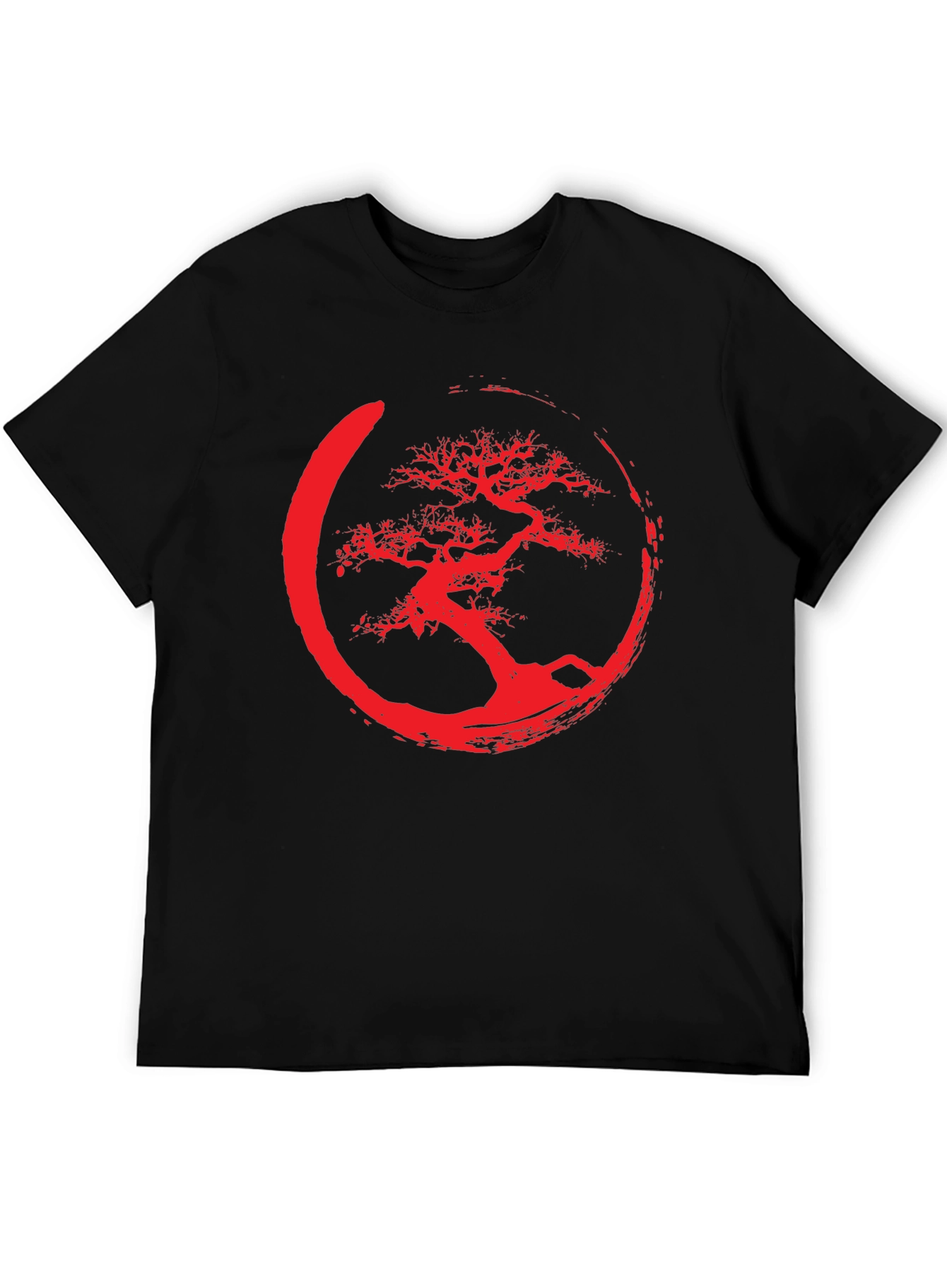 Enso Bonsai Tree Graphic Tee - Black