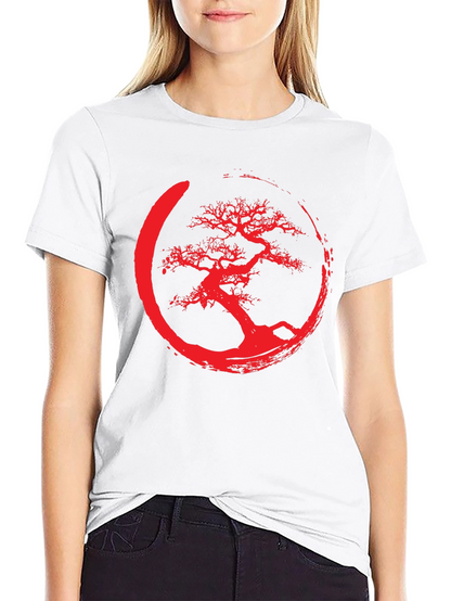 Enso Bonsai Tree Graphic Tee - Black