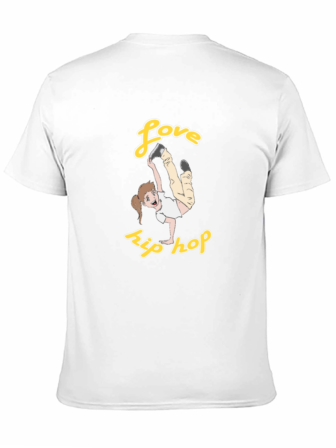 Love Hip Hop T-Shirt Black Cotton Graphic Tee Dance