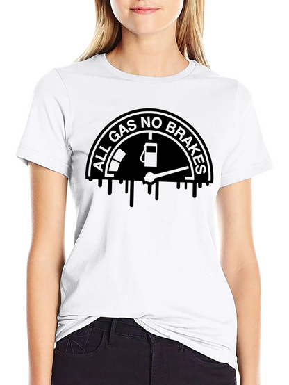 All Gas No Brakes Graphic Tee - Black