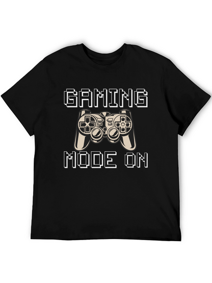 Gaming Mode On Black T-Shirt