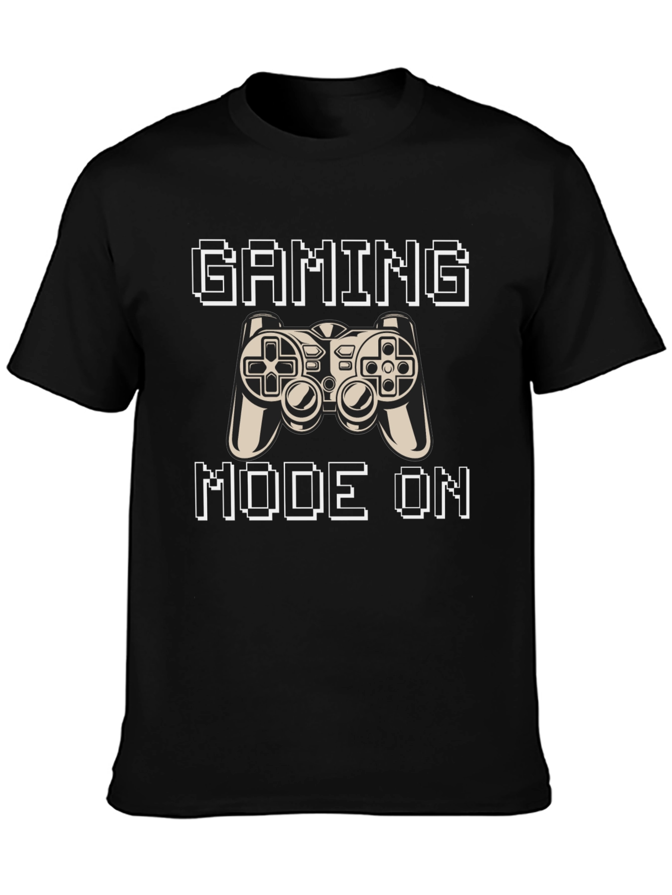 Gaming Mode On Black T-Shirt