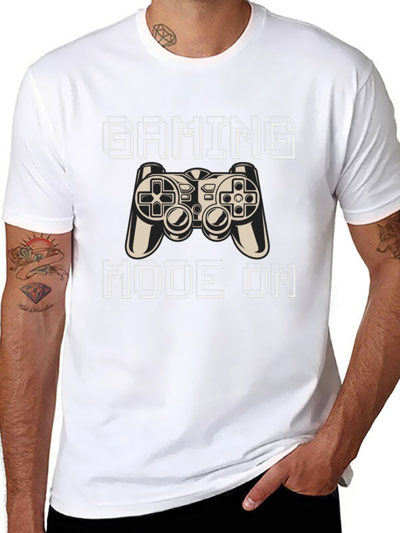 Gaming Mode On Black T-Shirt