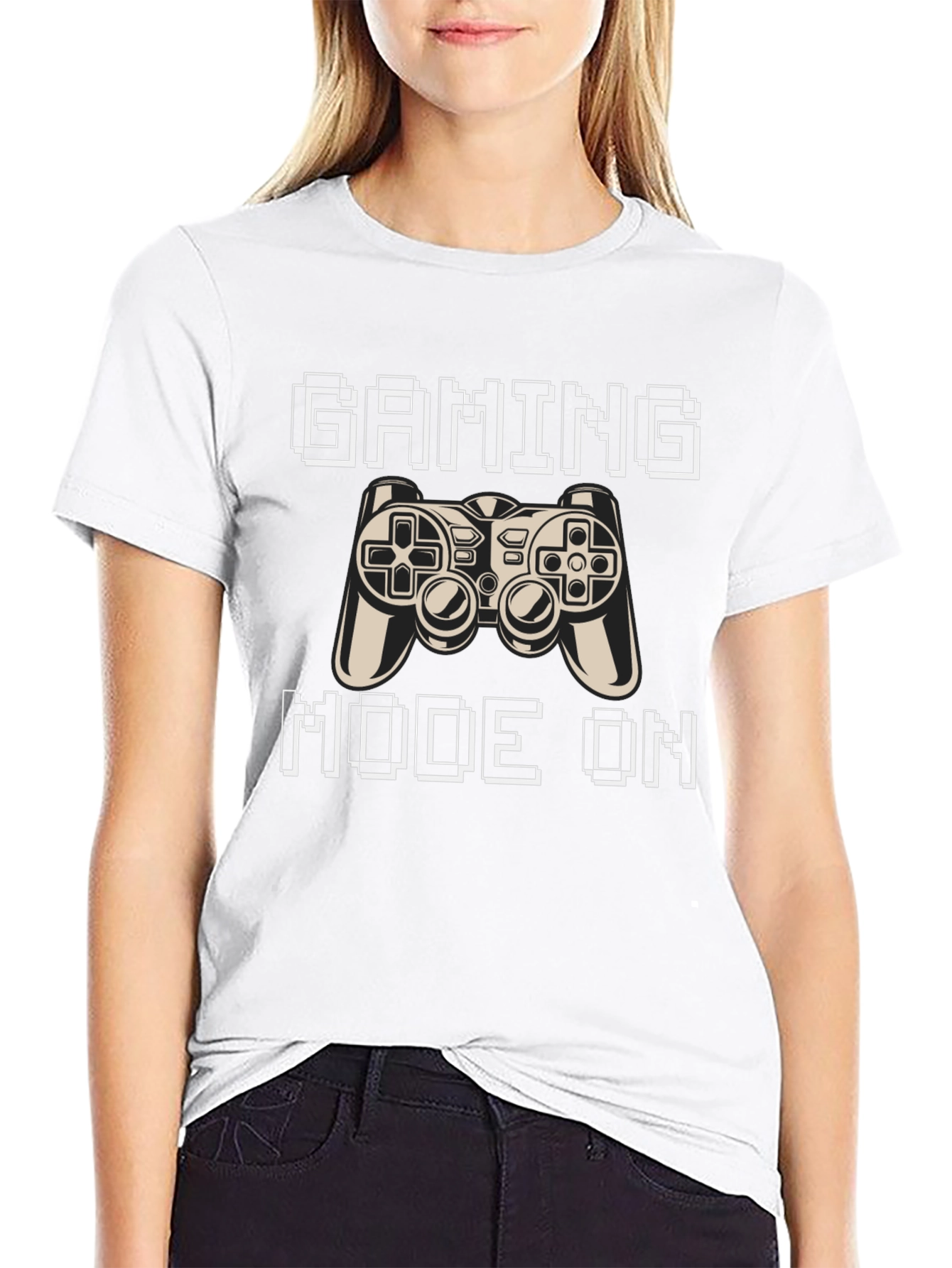 Gaming Mode On Black T-Shirt