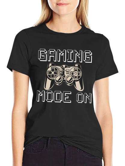 Gaming Mode On Black T-Shirt