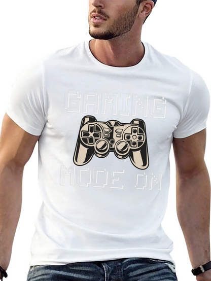 Gaming Mode On Black T-Shirt