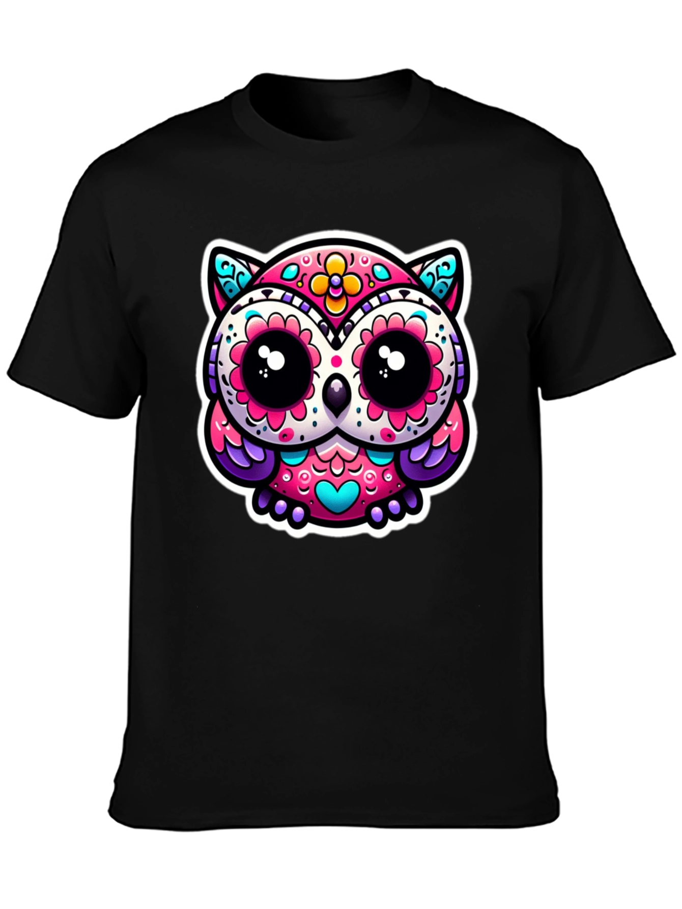 Sugar Skull Owl Graphic Tee