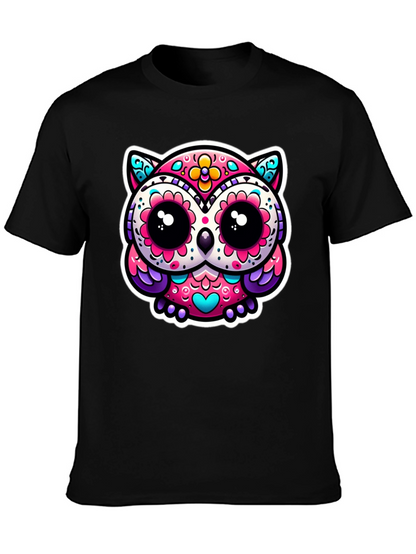 Sugar Skull Owl Graphic Tee