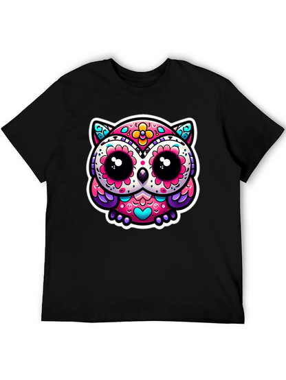 Sugar Skull Owl Graphic Tee