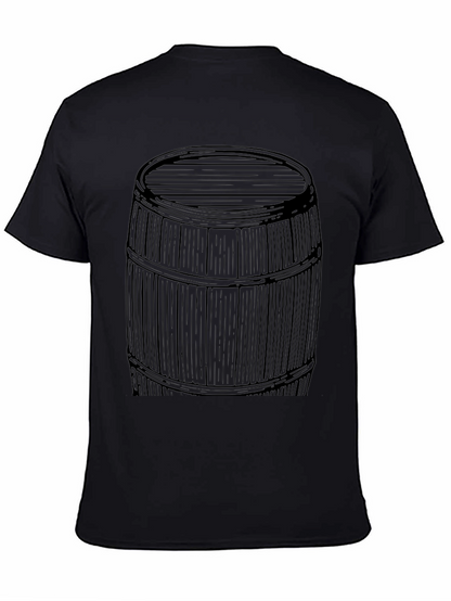 Barrel Graphic Tee - Black Cotton Blend