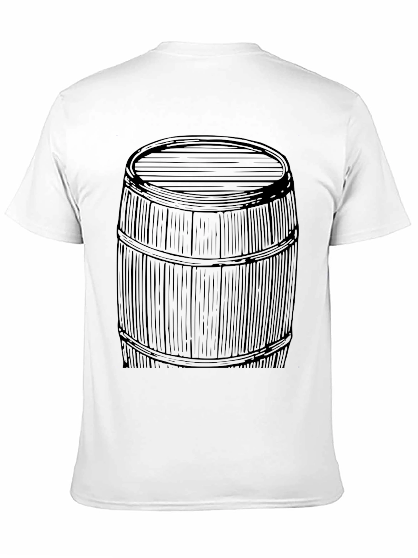 Barrel Graphic Tee - Black Cotton Blend