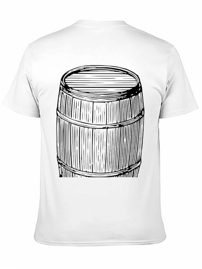 Barrel Graphic Tee - Black Cotton Blend
