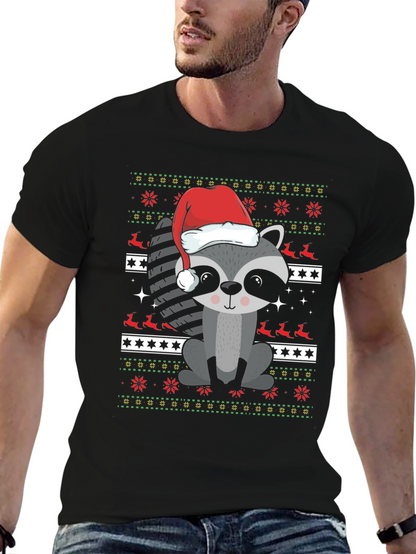 Christmas Raccoon T-Shirt