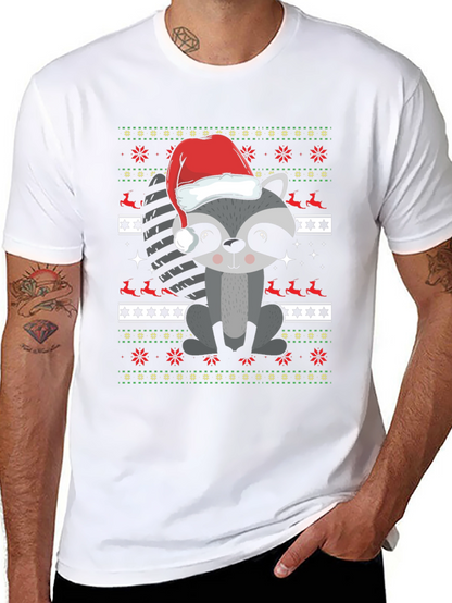 Christmas Raccoon T-Shirt