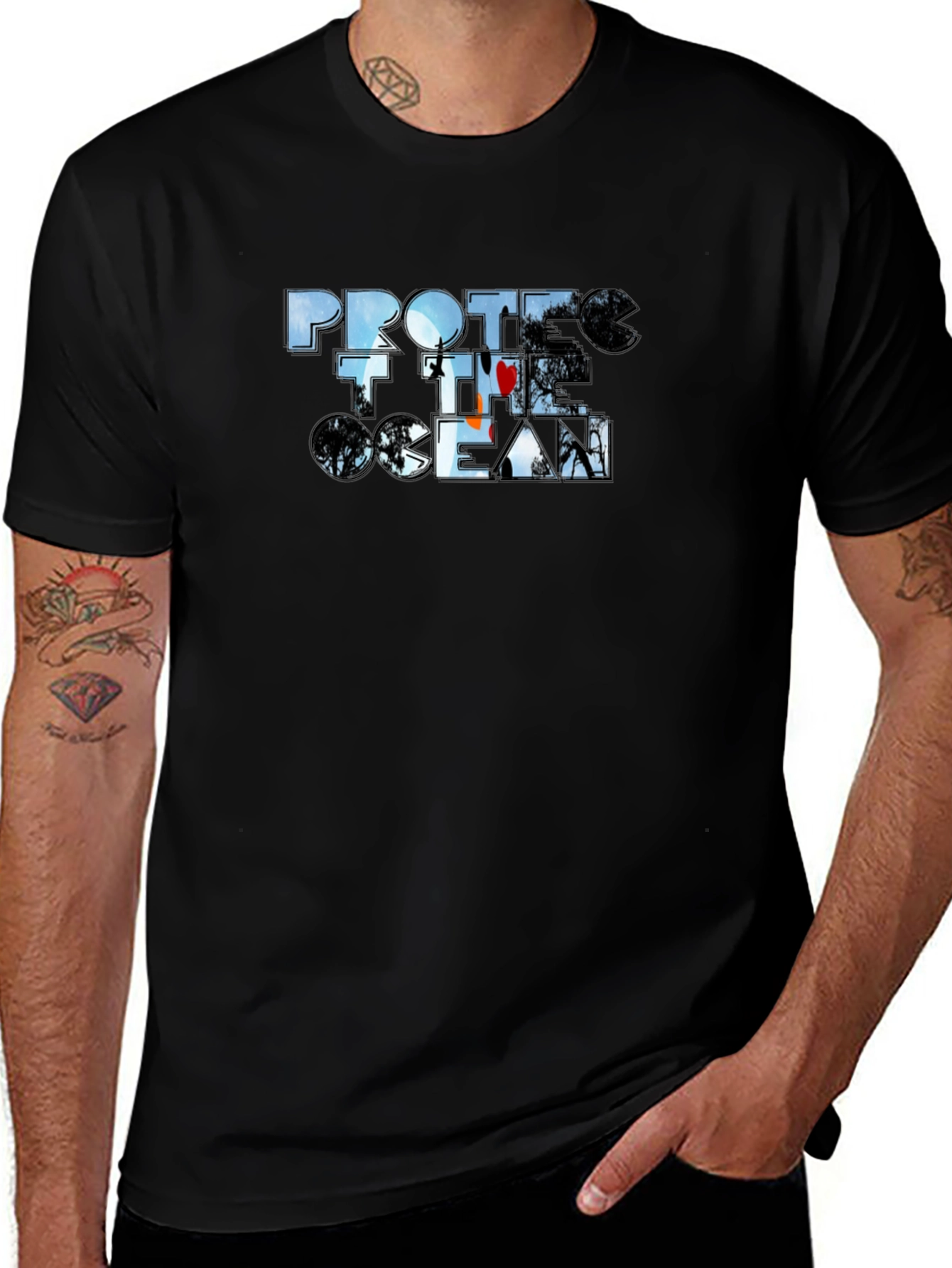 Protect the Ocean Black T-Shirt