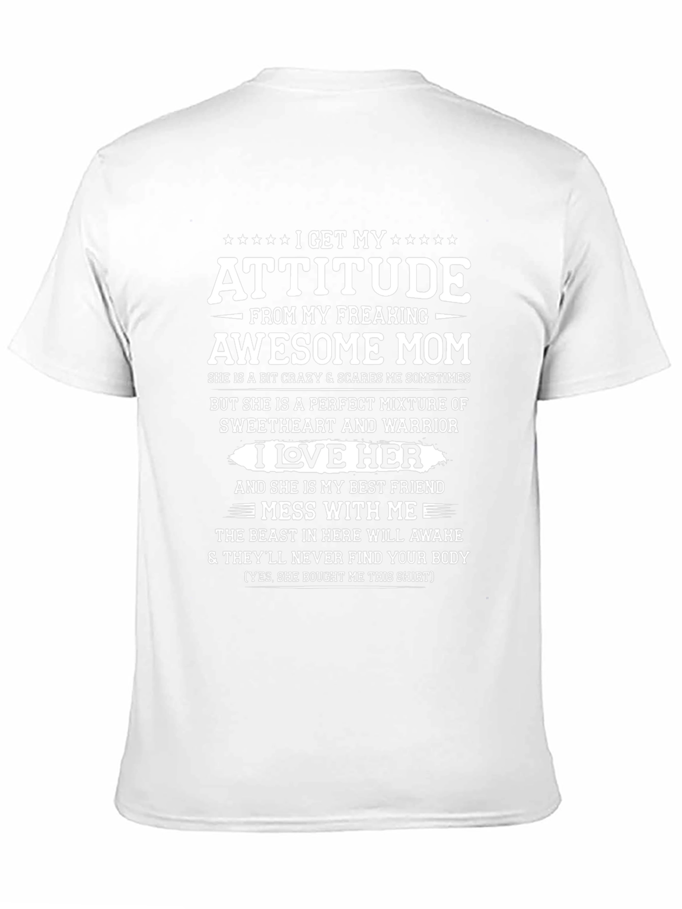 Attitude From Awesome Mom Graphic T-Shirt
