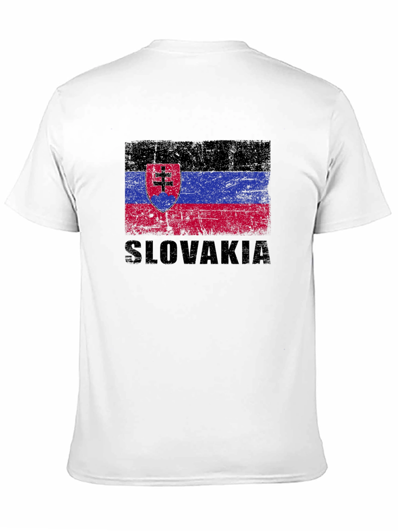 Slovakia Flag T-Shirt - Black Graphic Tee